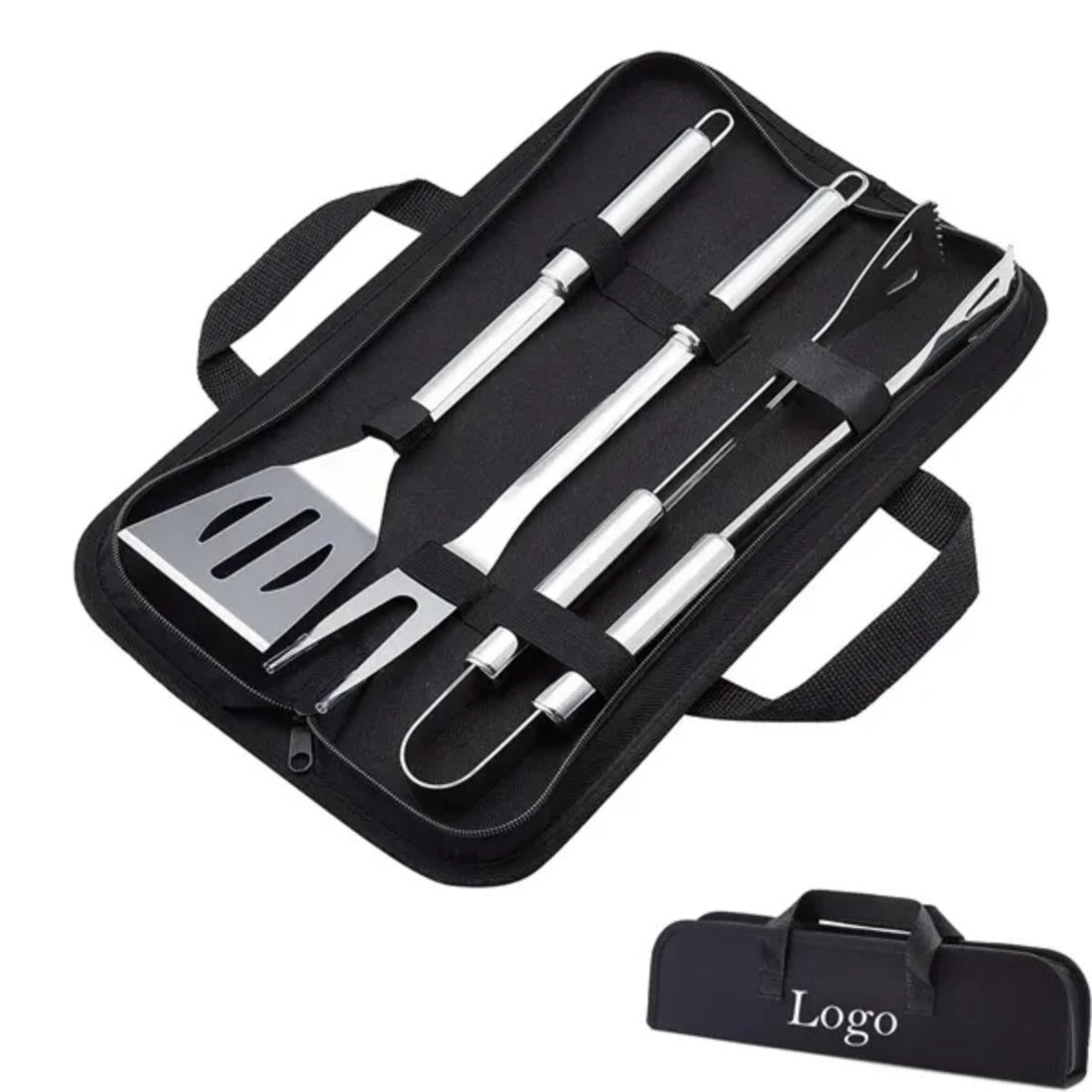 HUPSTL820 Barbeque Grilling Tool Set with Carry Bag