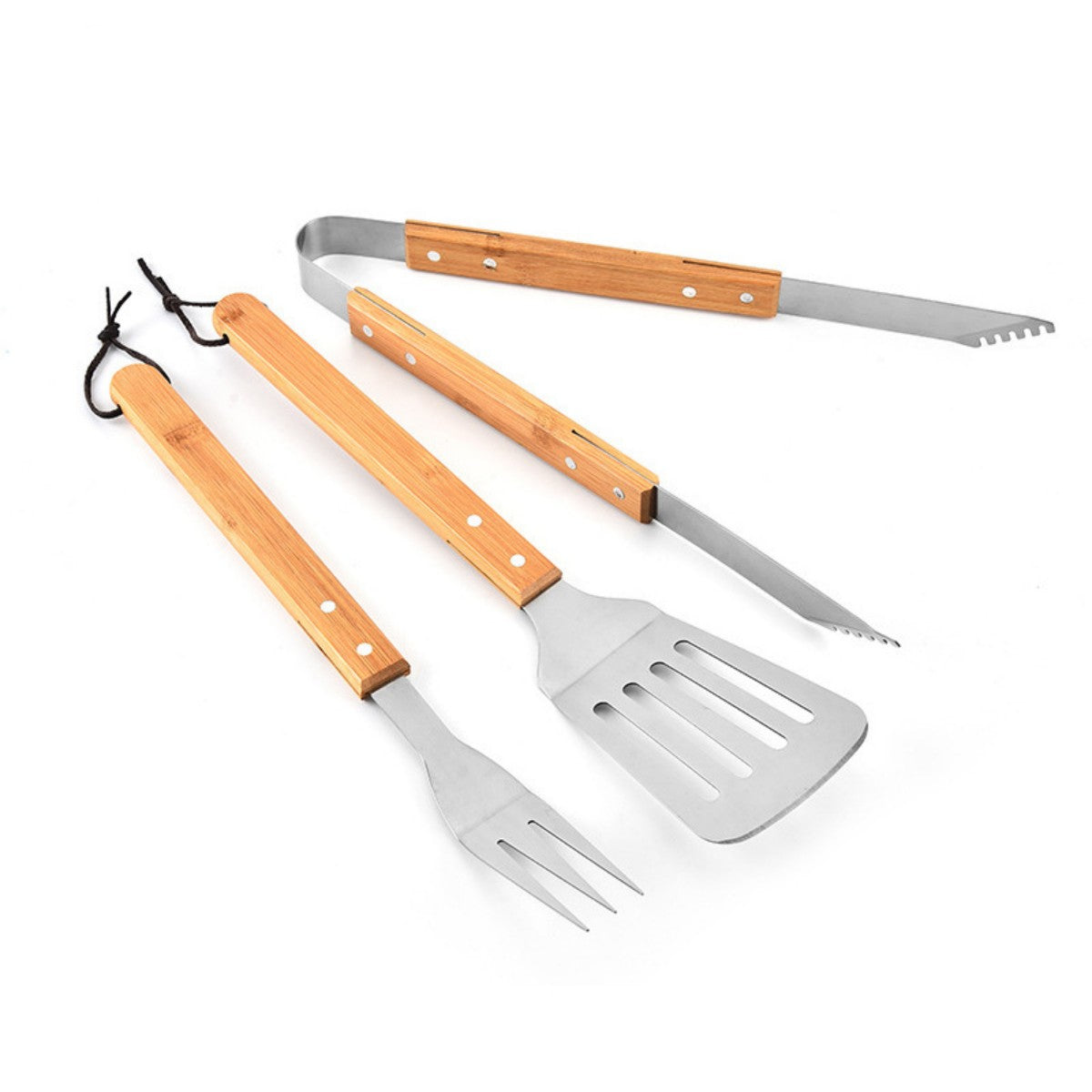 HUPSTL821 Bamboo BBQ Set with Case