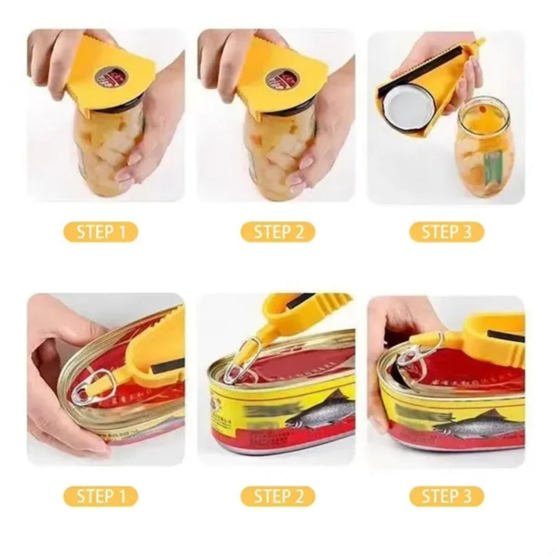 HUPSTL826 Adjustable Multifunctional Bottle Can Opener