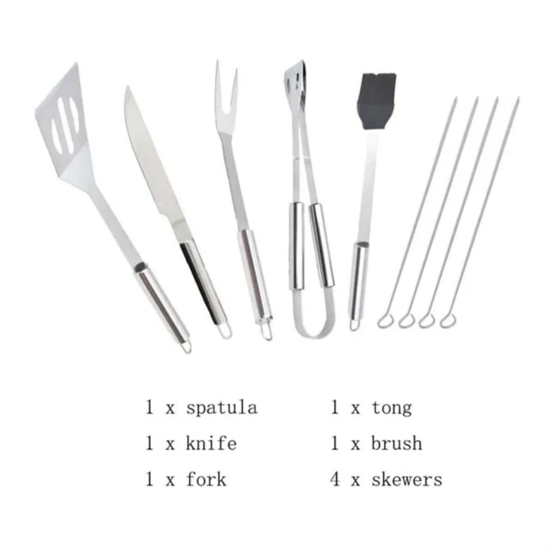 HUPSTL841 BBQ Grill Utensils Set with Case