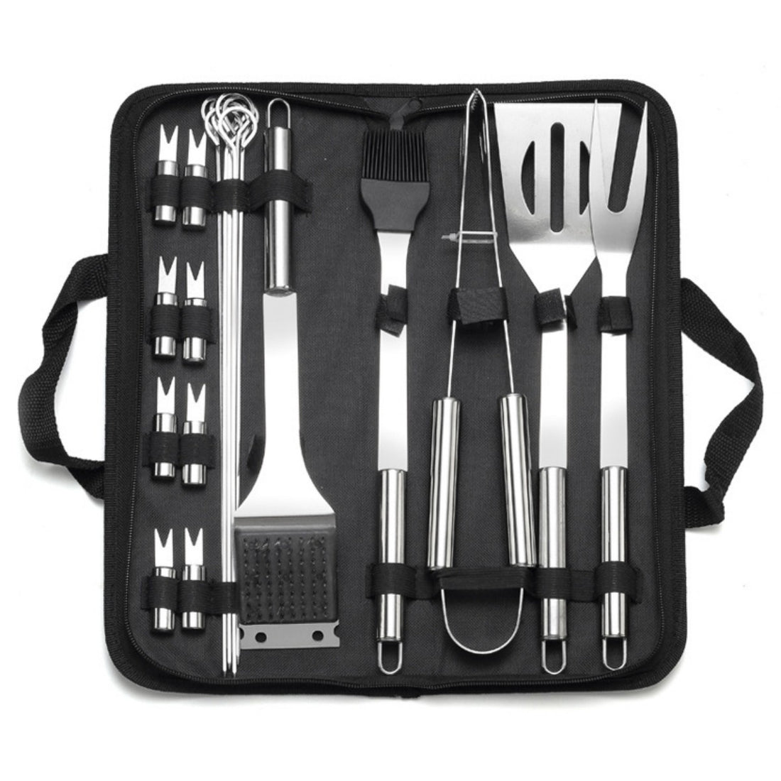 HUPSTL841 BBQ Grill Utensils Set with Case