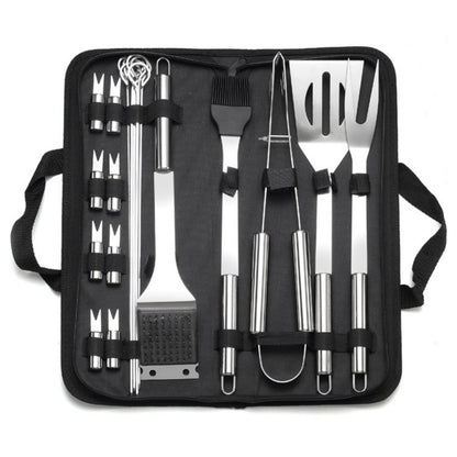 HUPSTL841 BBQ Grill Utensils Set with Case
