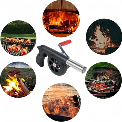 HUPSTL848 Outdoor Cooking BBQ Hand Crank Blowers
