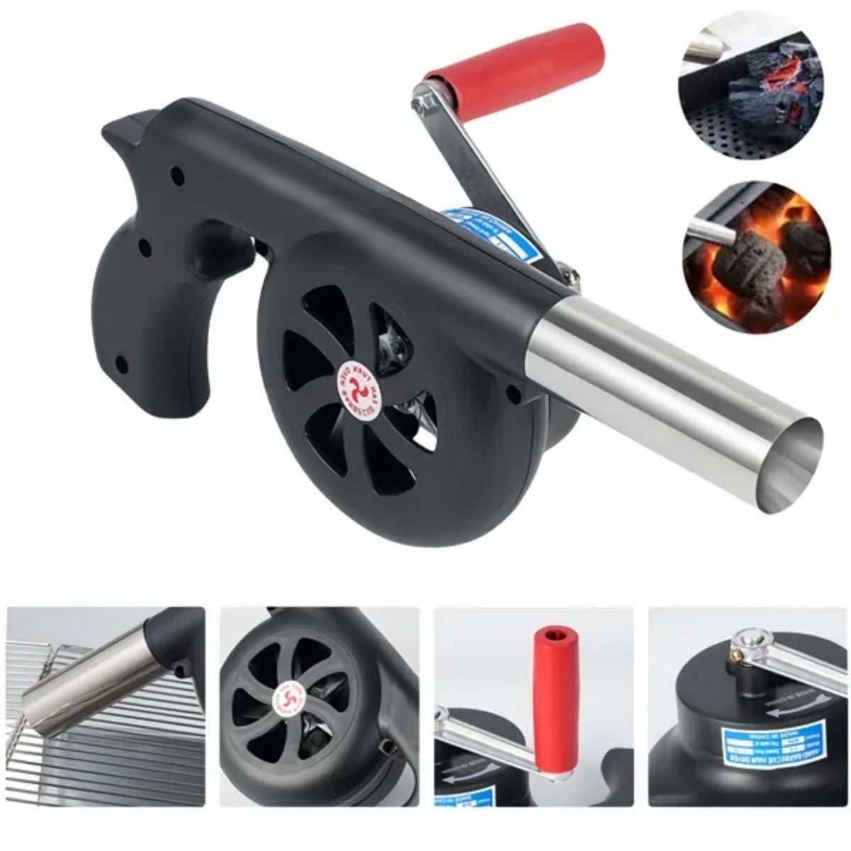 HUPSTL848 Outdoor Cooking BBQ Hand Crank Blowers