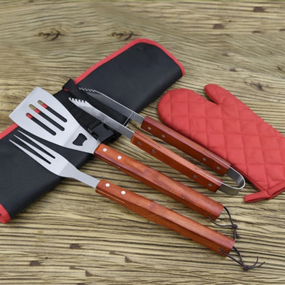 HUPSTL856 7-Piece BBQ Apron &amp; Tool Set