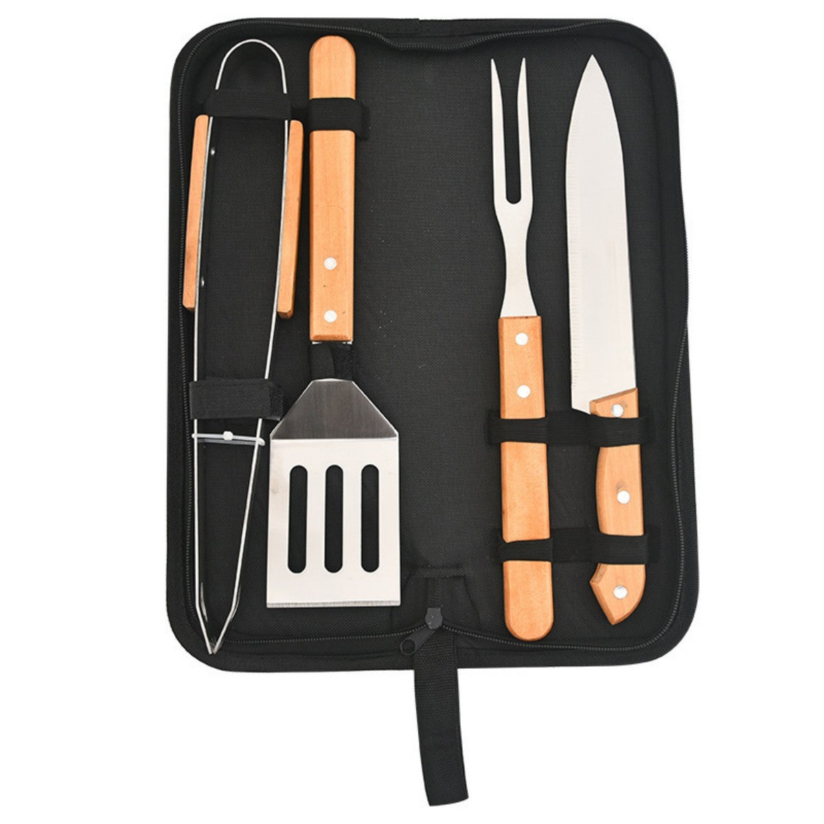 HUPSTL861 BBQ Stainless Steel Tools Set 4pcs