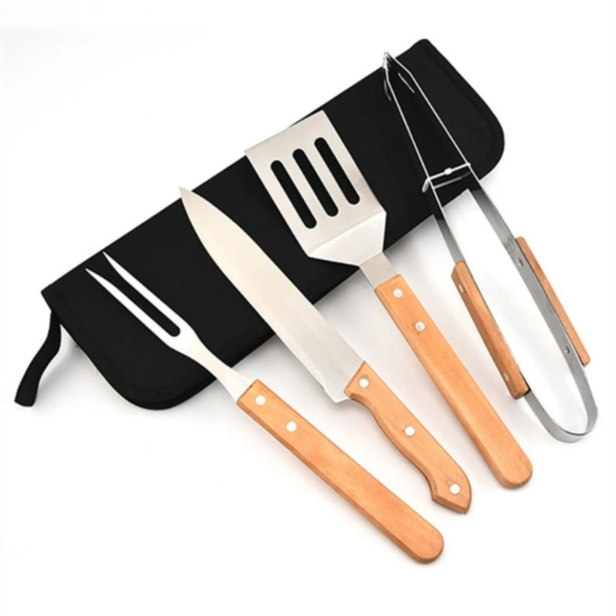 HUPSTL861 BBQ Stainless Steel Tools Set 4pcs