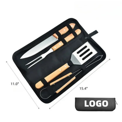 HUPSTL861 BBQ Stainless Steel Tools Set 4pcs