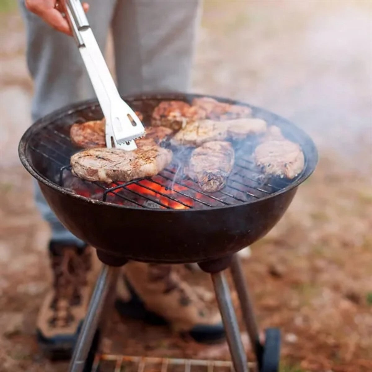 HUPSTL862 BBQ Utensil Set Stainless Steel Professional Barbecue