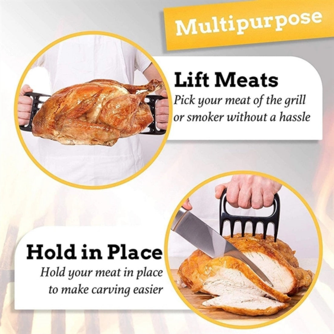 HUPSTL869 Bear Paws Meat Shredder Claws
