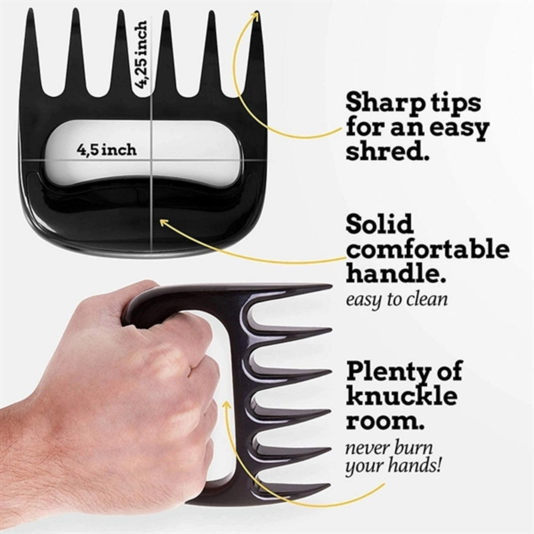HUPSTL869 Bear Paws Meat Shredder Claws