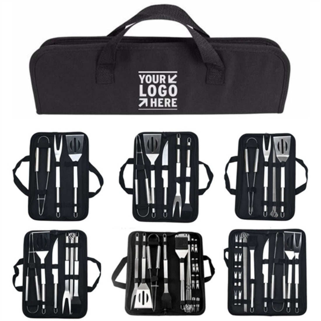 HUPSTL873 BBQ Grill Accessories Set with Portable Bag