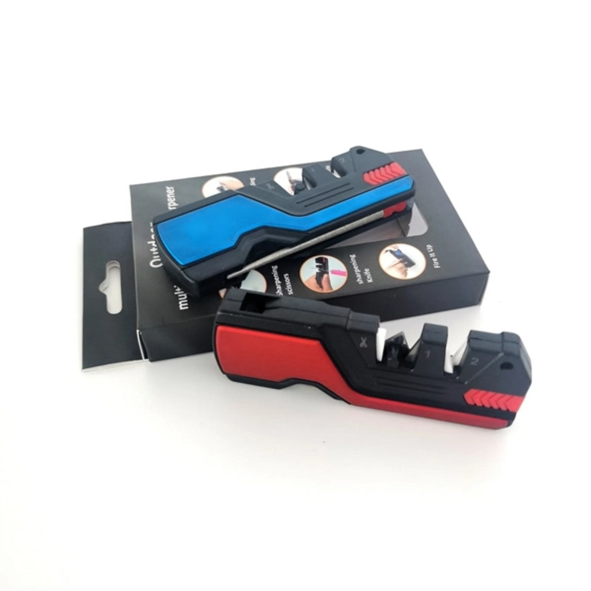 HUPSTL879 Outdoor Pocket Knife Sharpener Survival Tool