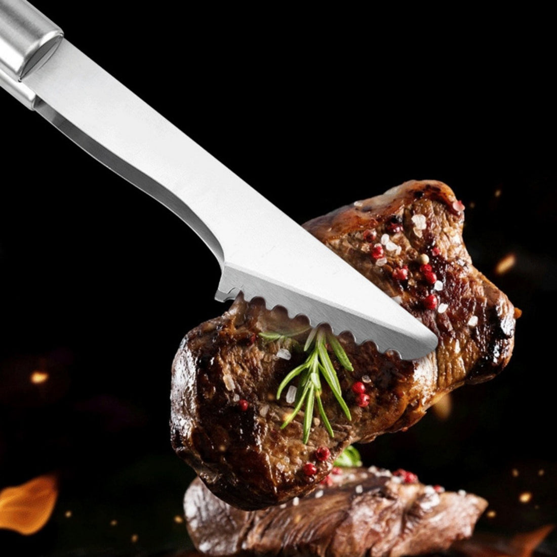 HUPSTL885 Bamboo BBQ Tongs