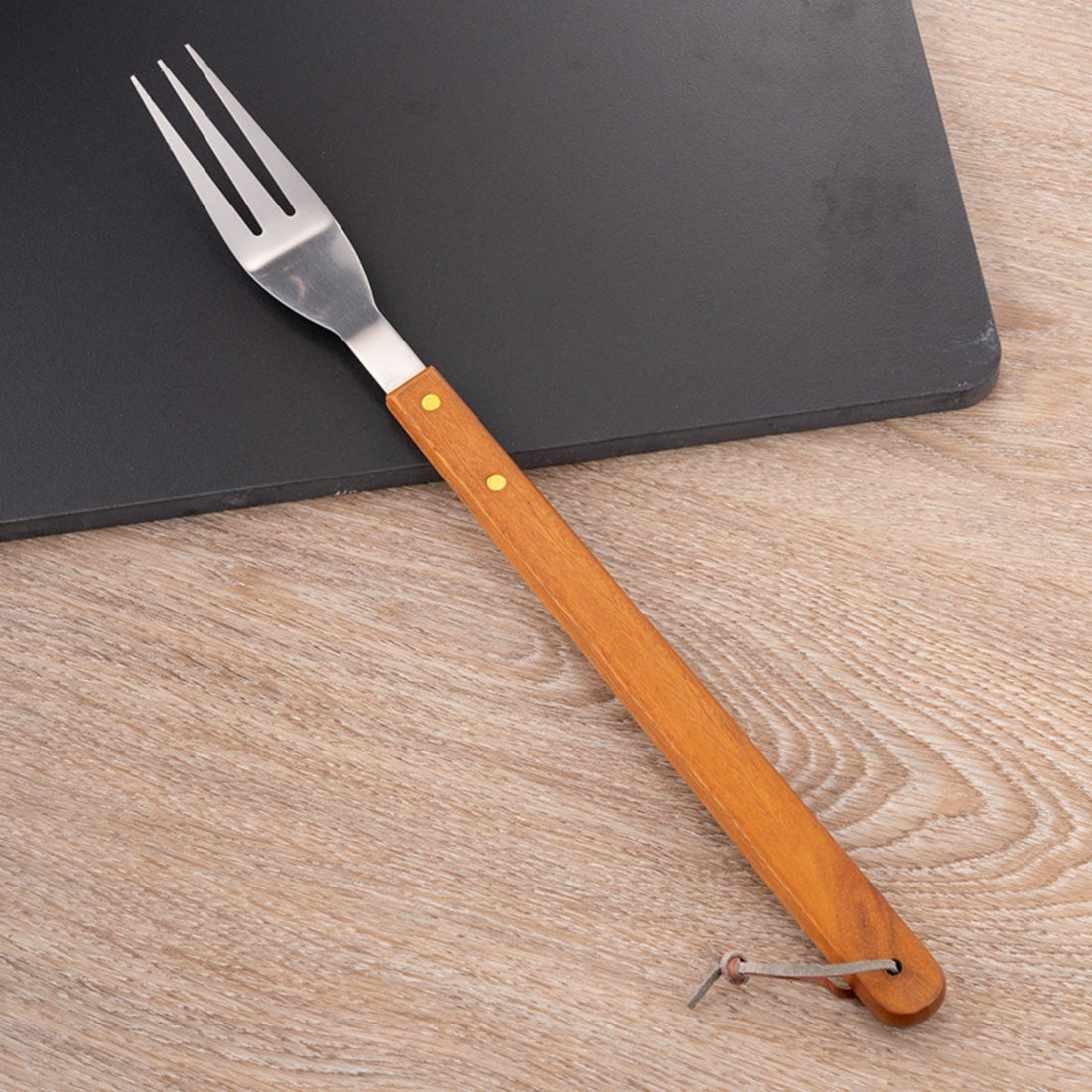 HUPSTL887 Bamboo BBQ Fork