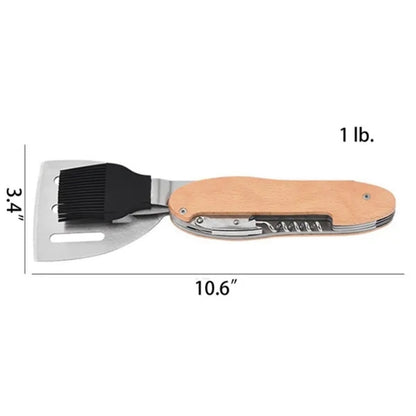 HUPSTL898 5 in 1 Multifunctional Stainless Steel Barbecue Tool Set