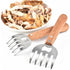 1PCS BBQ Meat Separator Fork - Wood