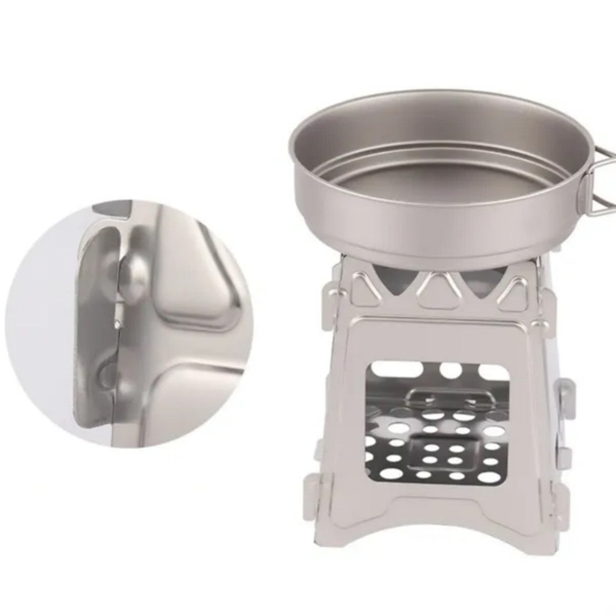 HUPSTL901 Compact Wood Burning Camping Stove for Emergencies