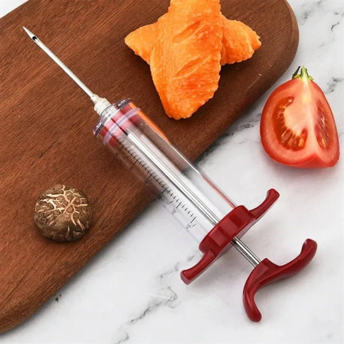 HUPSTL904 Kitchen Marinade Injector with Measurement Markings