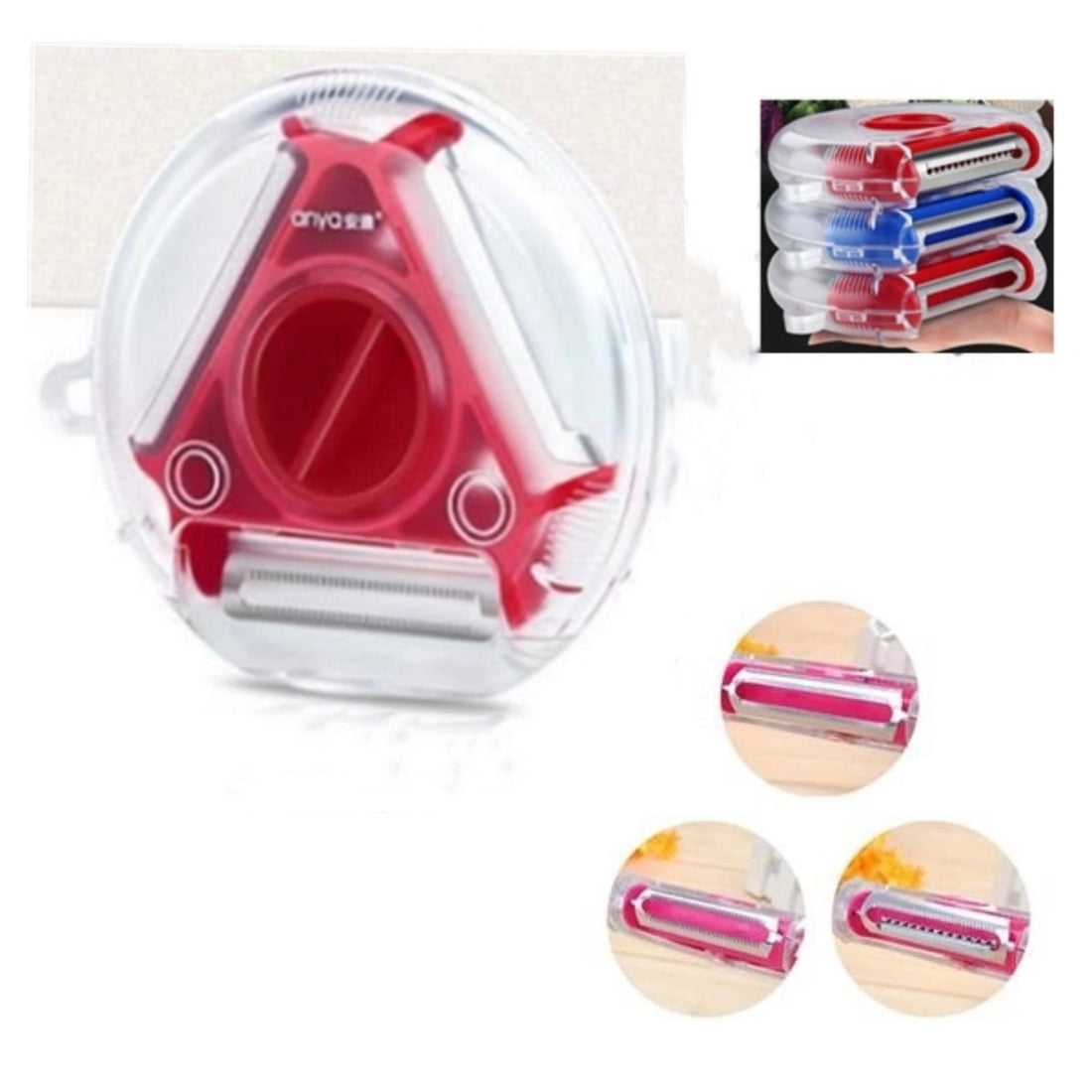 HUPSTL924 3 in 1 Peeler for Fruit and Vegetables