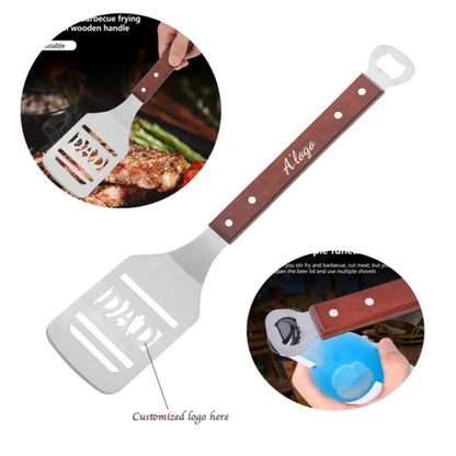 HUPSTL955 2-in-1 BBQ Frying Spatula with Bottle Opener
