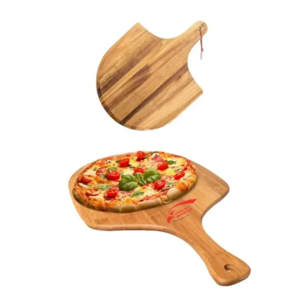 HUPSTL975 Wooden Pizza Sushi Steak Platter Kitchen Baking Tray