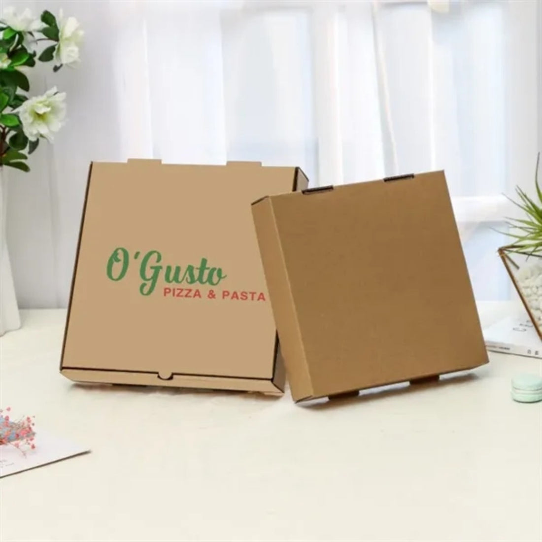 HUPSTL983 Custom Full Color Pizza Food Packing Boxes