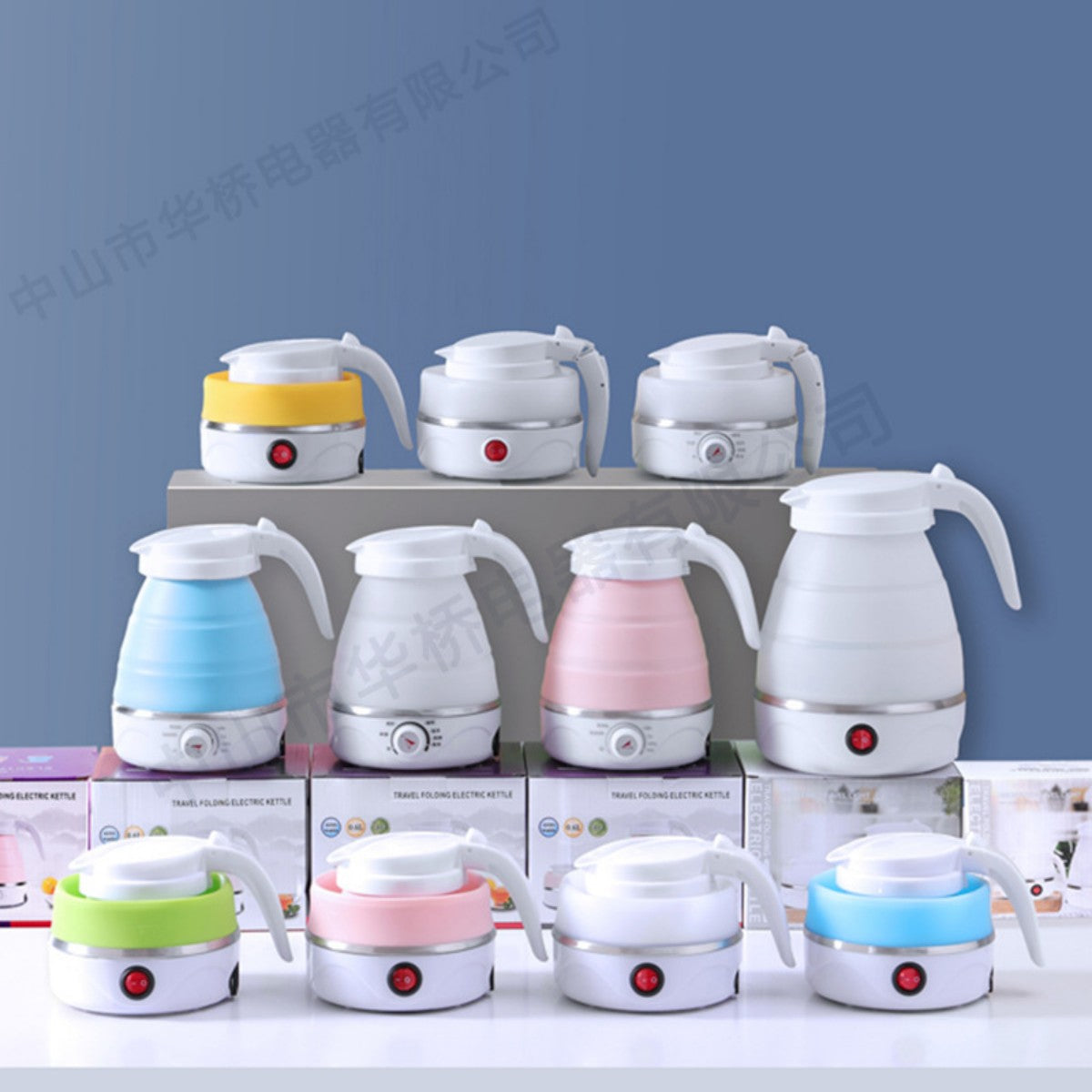 HUPSTL987 Portable Foldable Insulated Travel Kettle