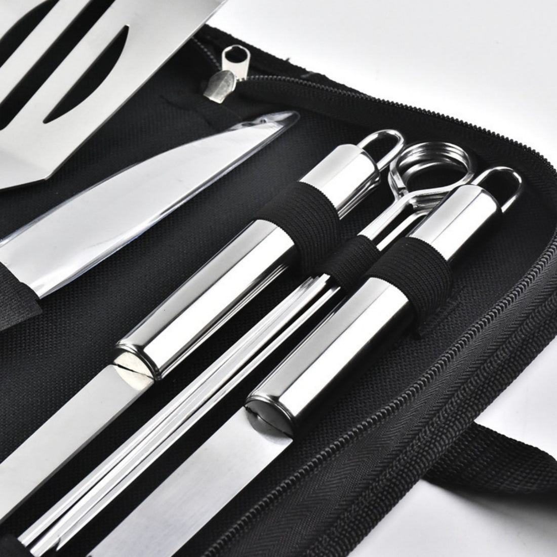 HUPSTL990 BBQ Grilling Tool Set with Storage Bag