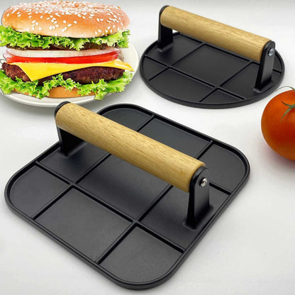 HUPSTL991 Aluminum Portable Round Meat Press