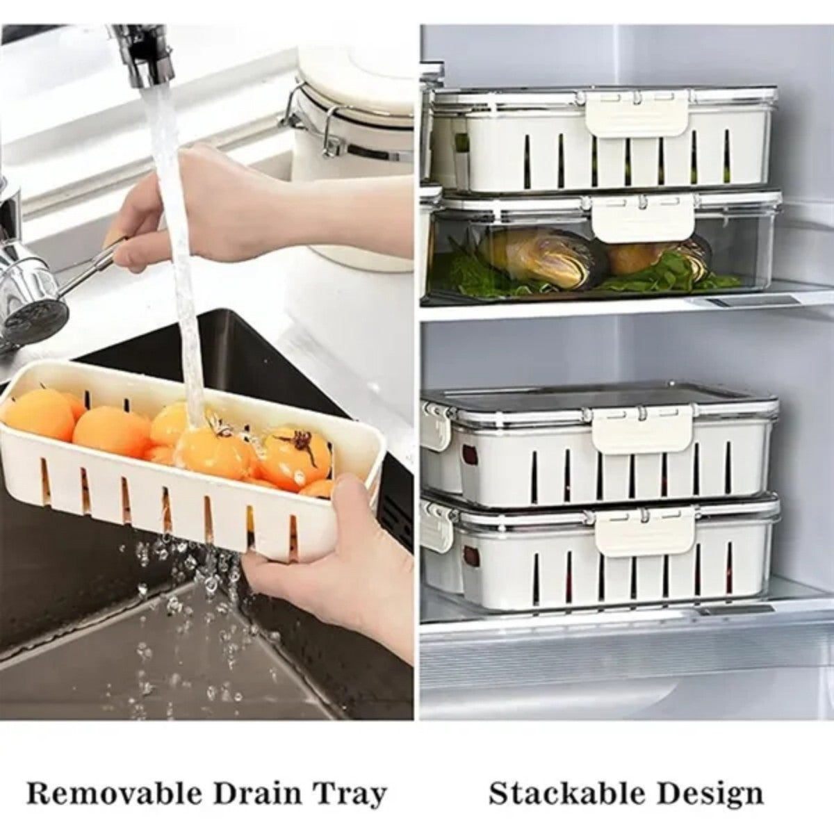 HUPSTL992 Divided Serving Tray Fresh-Keeping Box