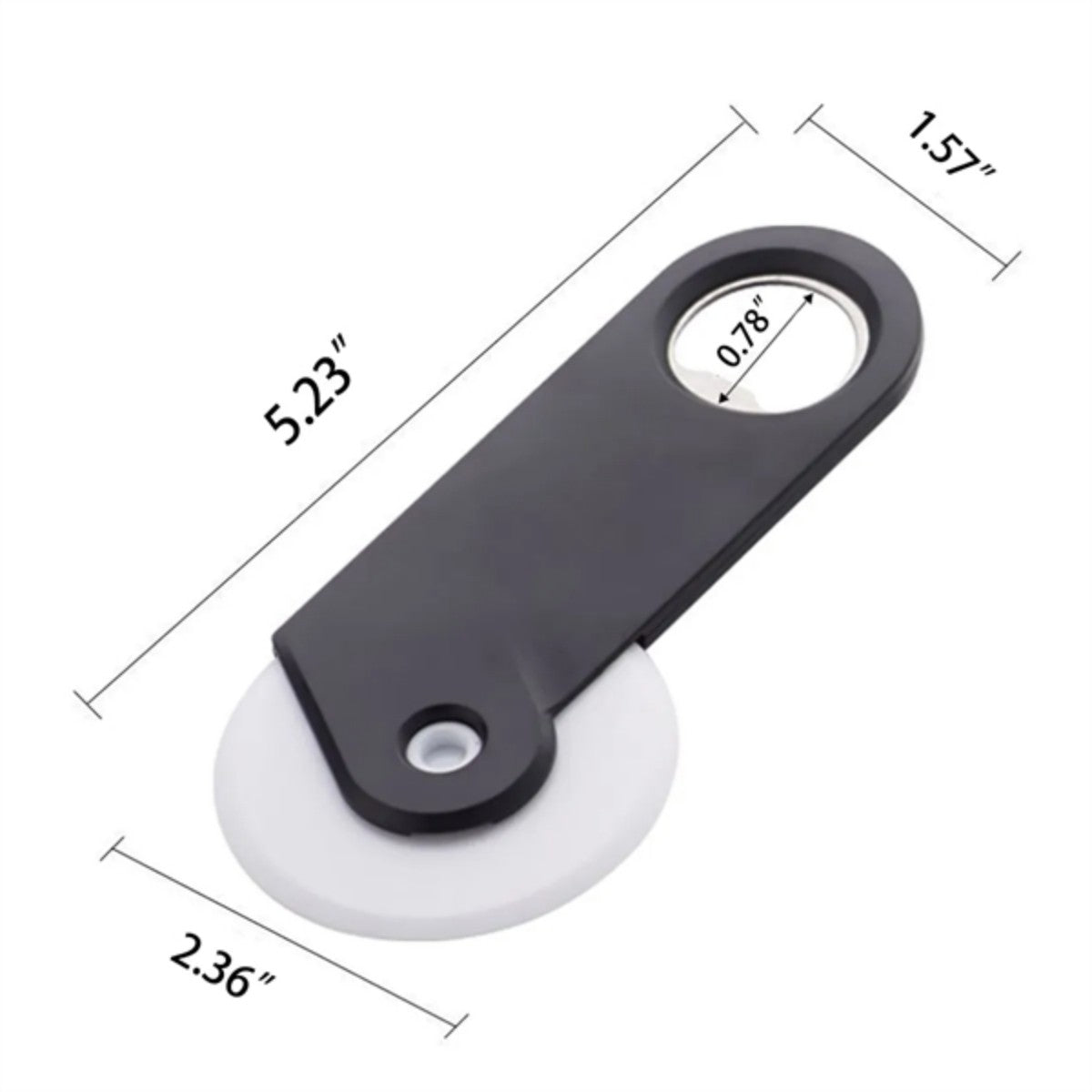 HUPSTL994 Promotional Eco Friendly Pizza Cutter with Bottle Opener