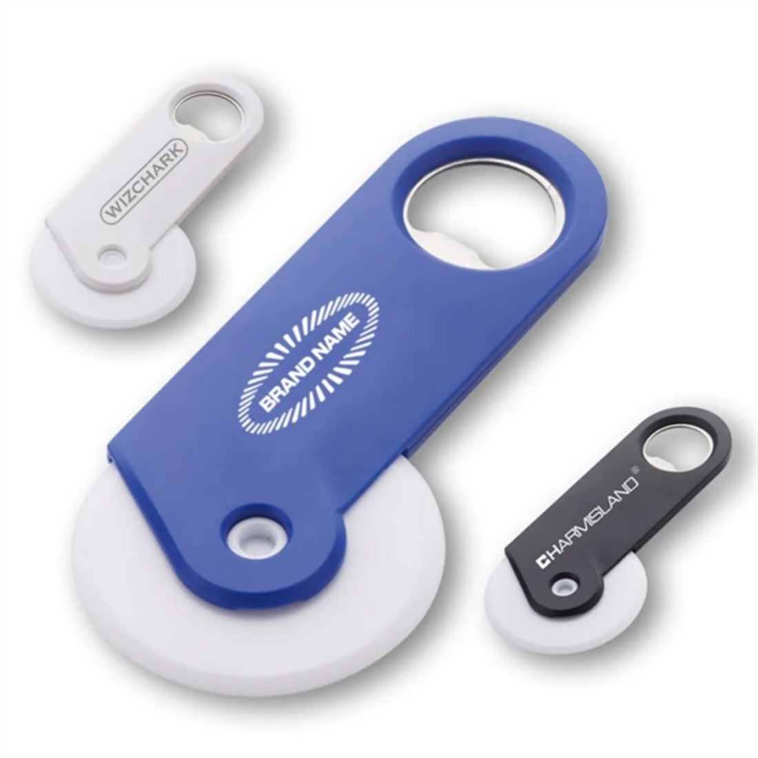 HUPSTL994 Promotional Eco Friendly Pizza Cutter with Bottle Opener