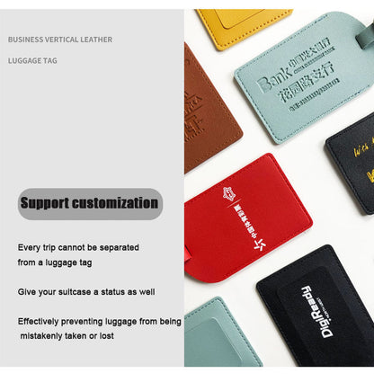 AS002 Luggage Tag Faux Leather for Suitcase