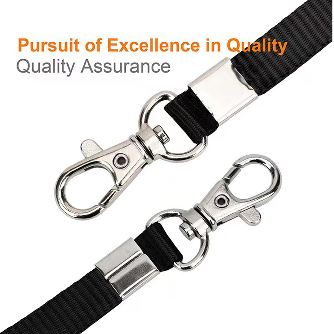 SUPSAS111 Black Neck Lanyard