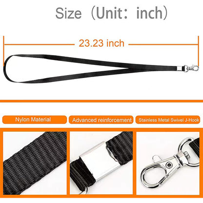 SUPSAS111 Black Neck Lanyard