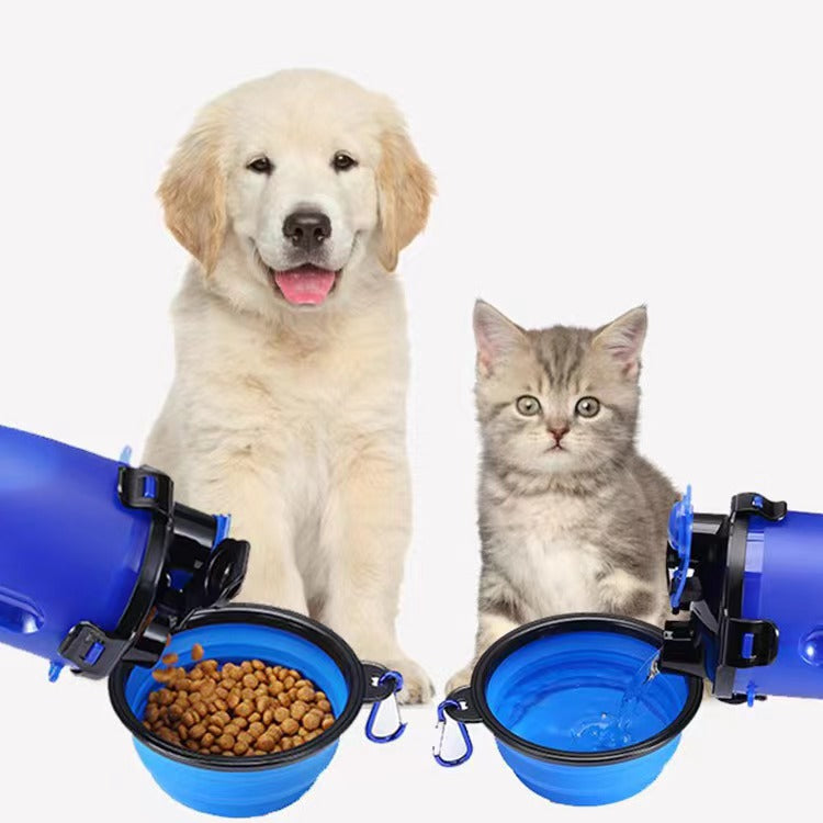 SUPSAS124 Dog Bottle Water Dispenser with Bowls