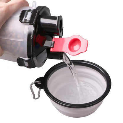 SUPSAS124 Dog Bottle Water Dispenser with Bowls