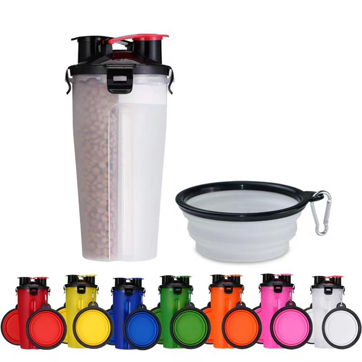 SUPSAS124 Dog Bottle Water Dispenser with Bowls