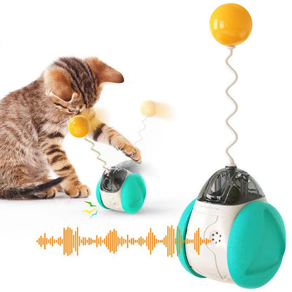 SUPSAS139 Interactive Cat Tumbler Toys with Feather