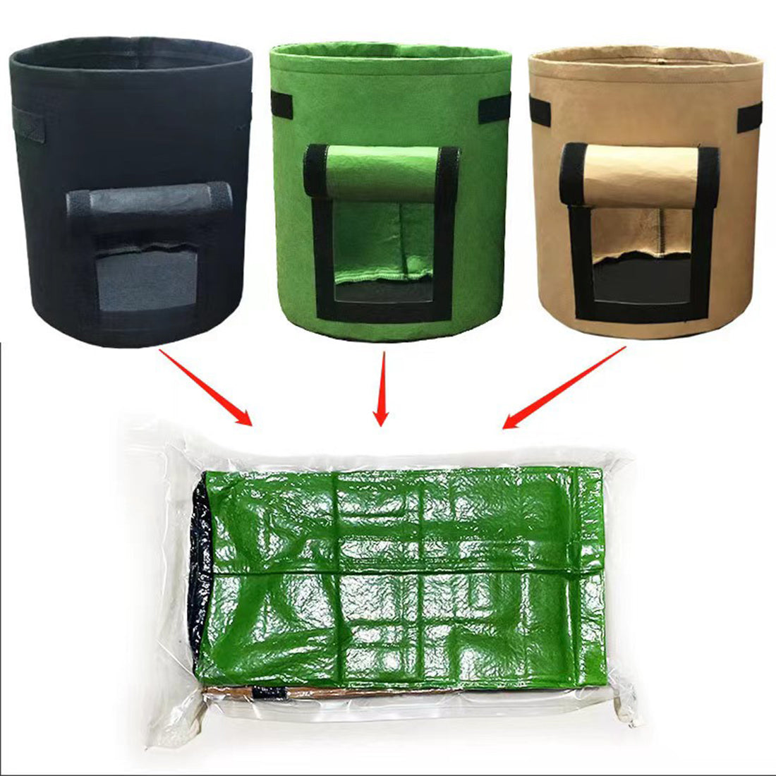 SUPSAS154 Potato Grow Bag with Windows