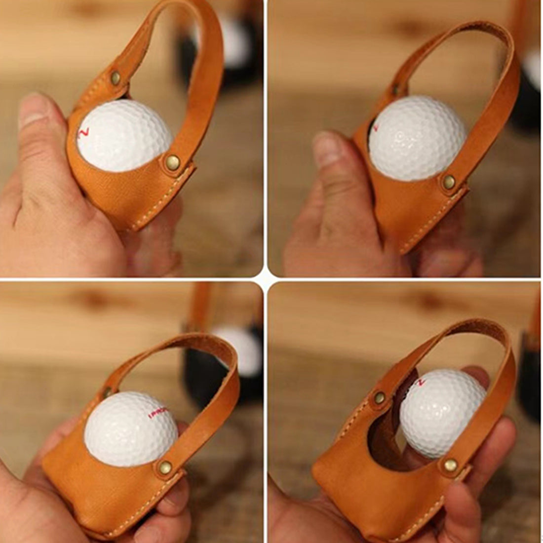 SUPSAS166 Golfballtasche aus Leder