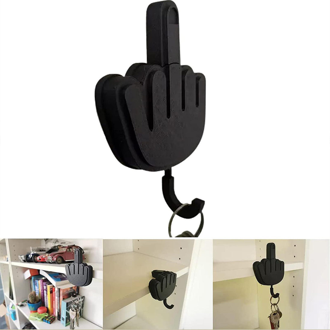 SUPSAS181 Schlüsselanhänger mit Mittelfinger