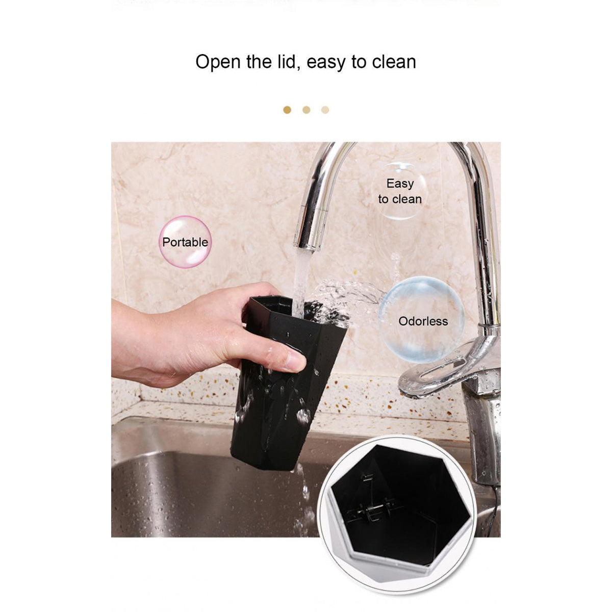 SUPSAS52 Diamond Design Mini Garbage Bin