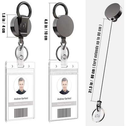 SUPSAS54 Heavy Duty Metal Retractable Badge Holders