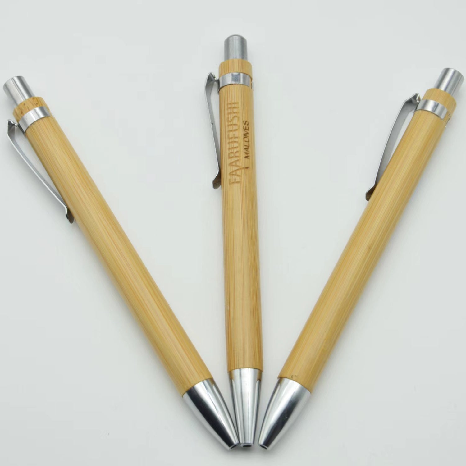SUPSAS84 Retractable Bamboo Ballpoint Pen