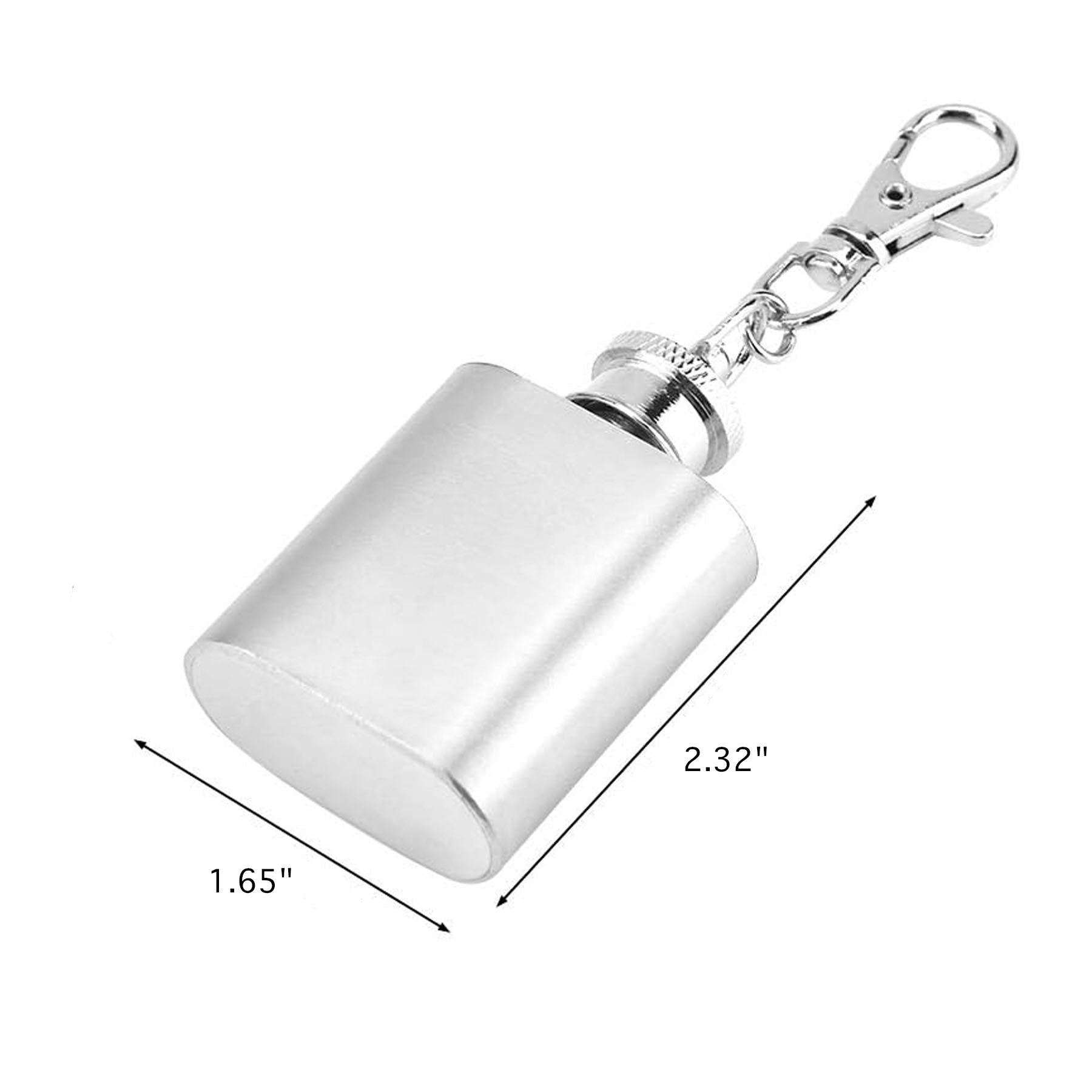 SUPSAW114 Mini 1oz Flask With Keychain