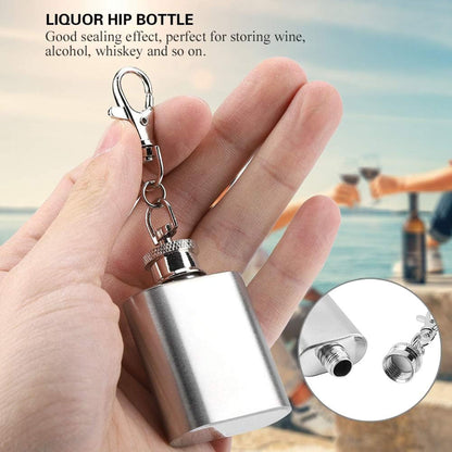 SUPSAW114 Mini 1oz Flask With Keychain