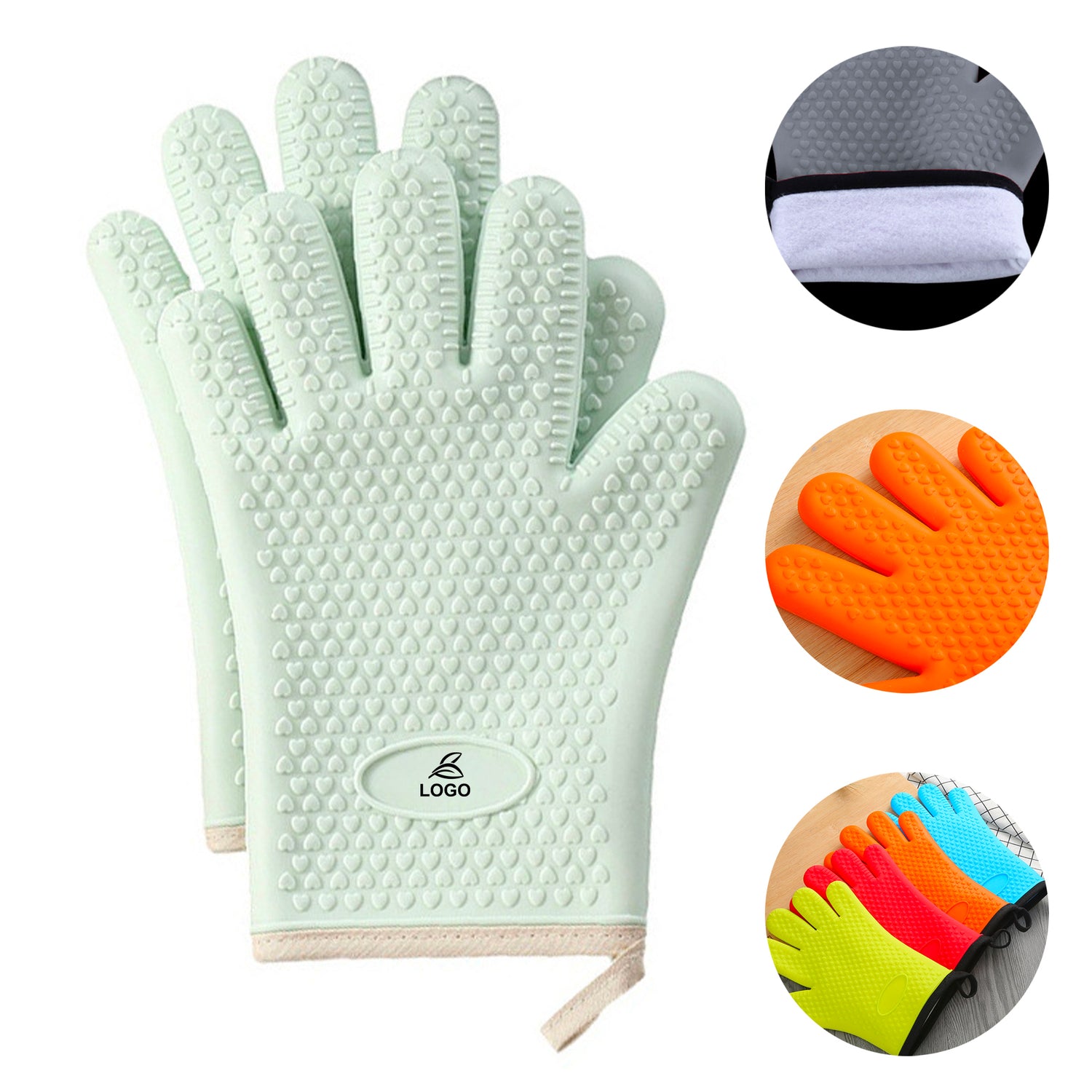 SUPSAW21 Heat Resistant BBQ Smoker Grill Gloves