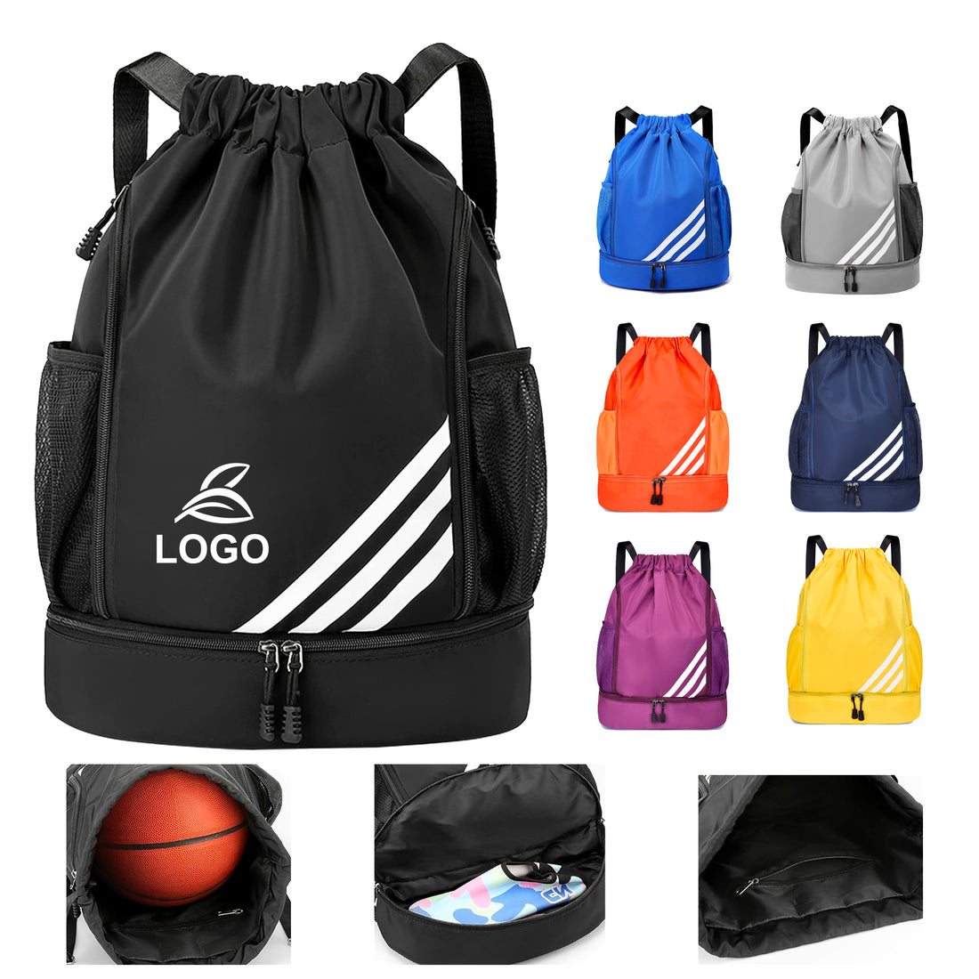 SUPSAW42 Water Resistant Drawstring Backpack